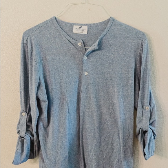 Mizzen+Main Light Blue Casual Button Down Shirt - Picture 2 of 2